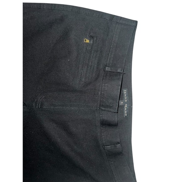 Jennie Maac  pants dark Academia Minimalist Monochrome Zipper On Bottom Sz S - Picture 4 of 6